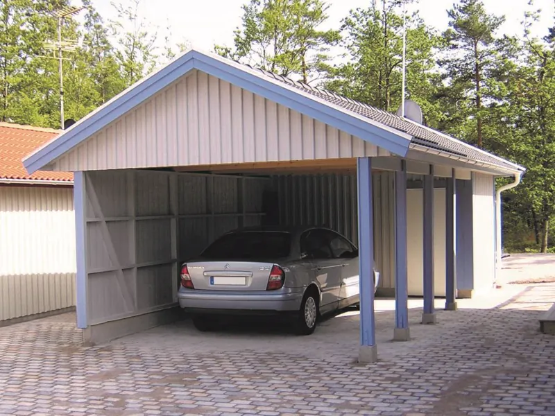 Färdigställt carport CF 40 från Björklidens