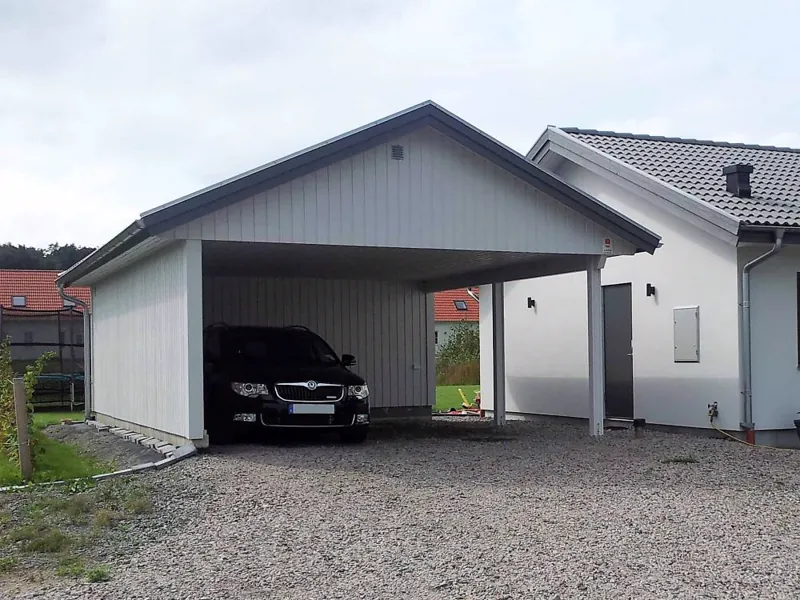 Färdigställt carport CF 50 från Björklidens