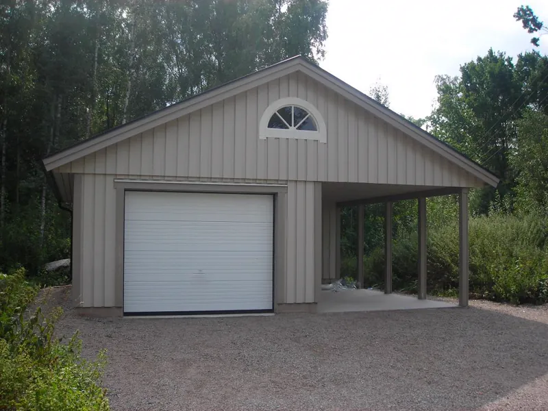 Färdigställt carport CG 75 från Björklidens