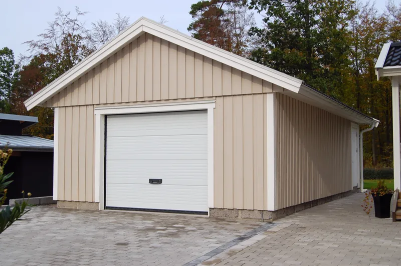 Färdigställt enkelgarage G 50 från Björklidens