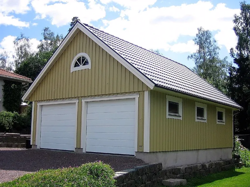 Färdigställt dubbelgarage GL 65 från Björklidens