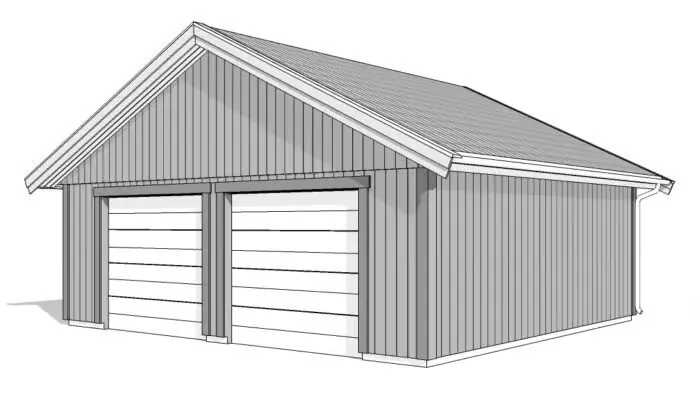 Dubbelgarage G 75, 3D-rendering
